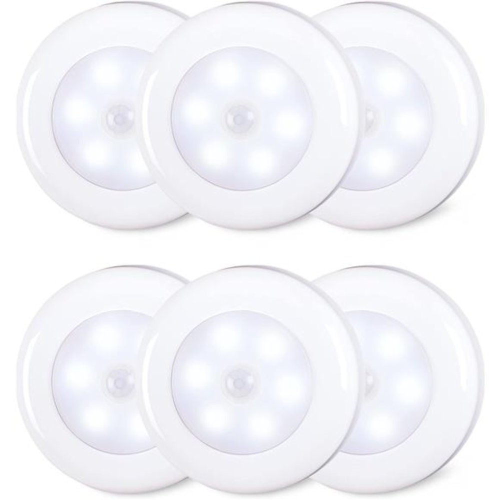 Motion Sensor Lights Indoor,High CRI Stick on Stair Puck Lights Battery Operated